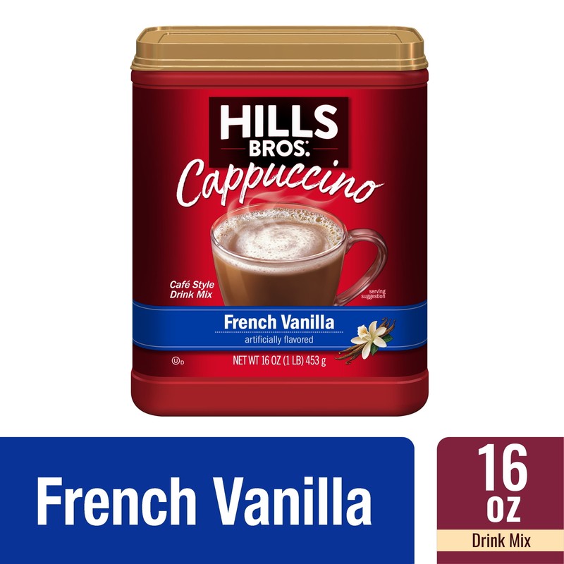 Instant Cappuccino Mix, French Vanilla, 16 Oz (Pack of 1)