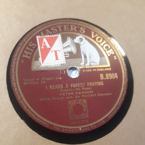 Peter Dawson – I Heard A Forest Praying HMV - B 8904  - 78rpm Shellac 10"