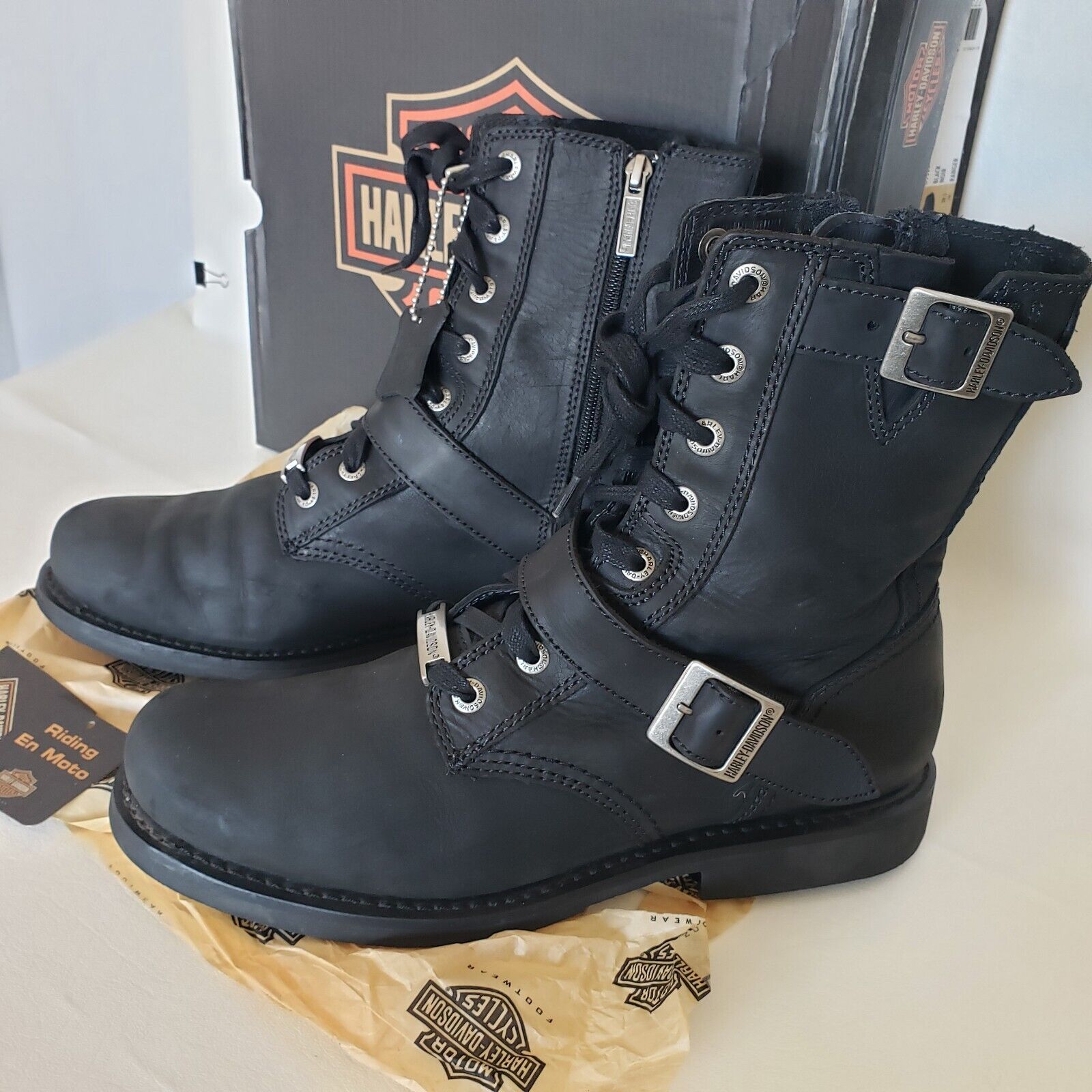 Harley Davidson Mens 10.5 Ranger Black 9 Harley Davidson Mens 10.5 Ranger Black 9