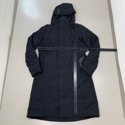 Pre-owned Arc'teryx Goose Down Gore-tex Long Patera Parka Coat Women's Sz M Black 29652