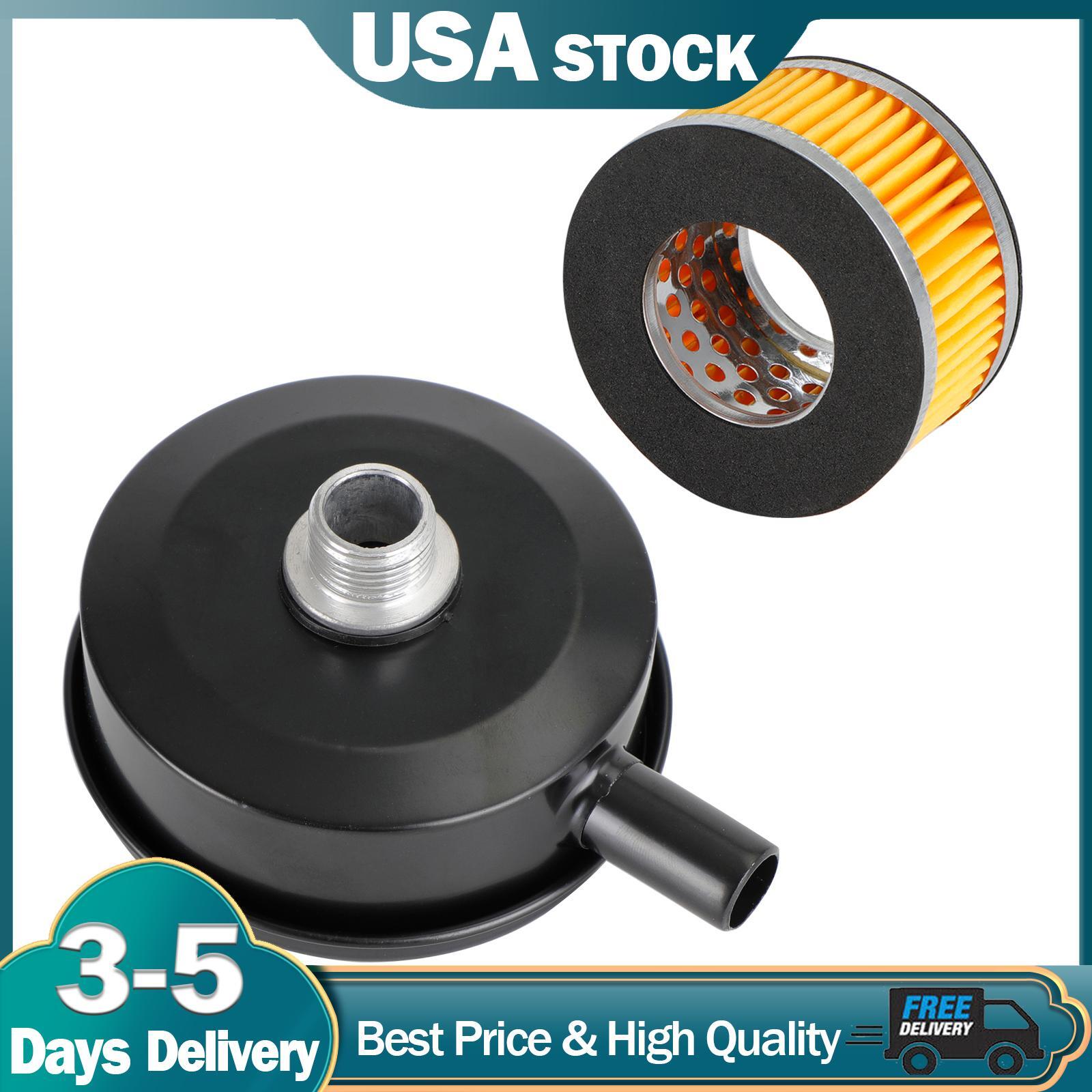 Intake Filter Muffler Silencer Black-metal T5