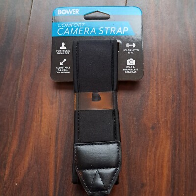 Bower Comfort CAMERA STRAP,  Neck And Shoulder, Adjustable Up To 49 In