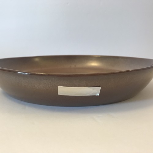 Vintage Frankoma Plainsman Brown PIE SERVING DISH 9.78