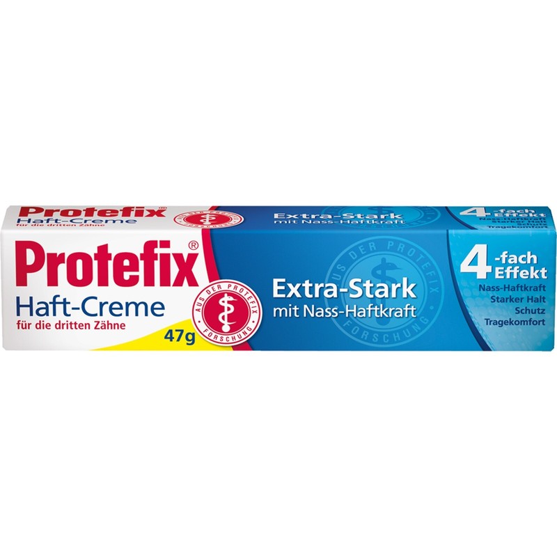Protefix Haft-Creme Extra-Stark Mit Nass-Haftkraft (FÃ¼R Festen Halt) 47 G