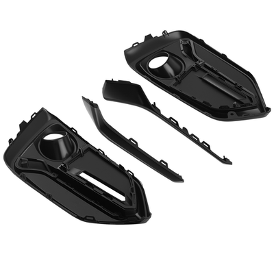 Pair Front Bumper Fog Lamp Grille Cover Set for Honda Civic Hatchback 2017-2021