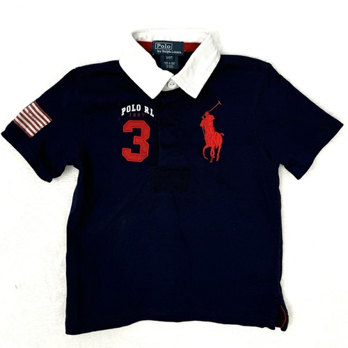 1*様 Made In USA W34 POLO Ralph Lauren PO Trump #45 Ralph Lauren Polo Shirt Big Pony US Flag Shield