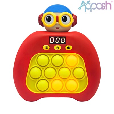Fast Push Pop It Game Decompression Sensory Quick Push game for Kids Adults[Red]