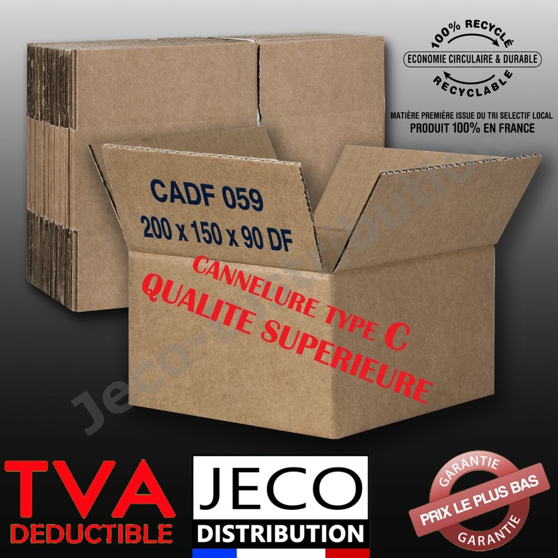 Cartons Emballage ExpÃ©Dition Caisse AmÃ©Ricaine Simple Cannelure Boite 25 Tailles