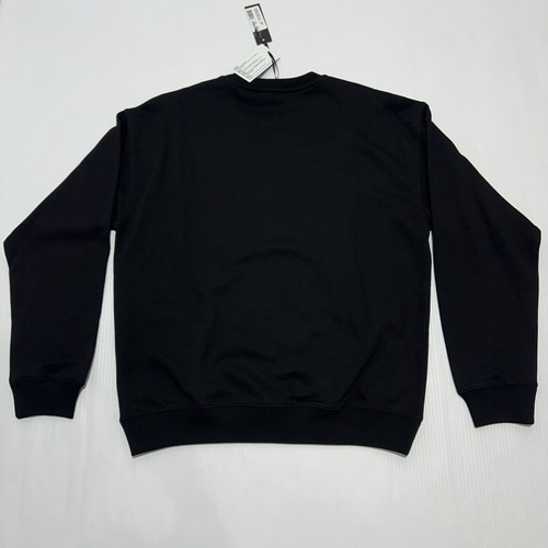 Pre-owned Versace Men Embroidered Red Logo Black Sweatshirt Sweater Size L $850