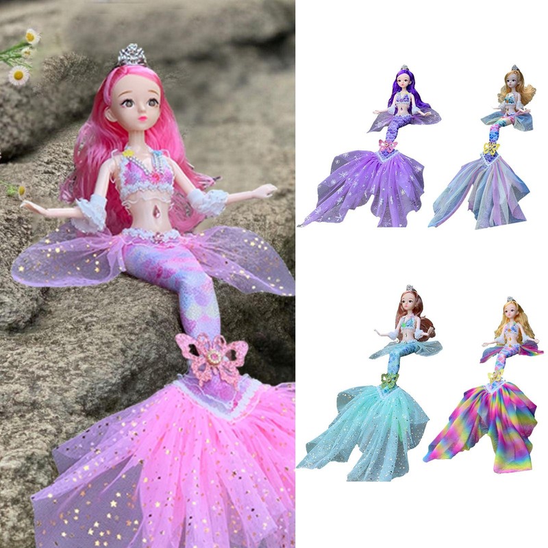 Little Mermaid Doll Toy Classic Fashion Doll Jointed Princes