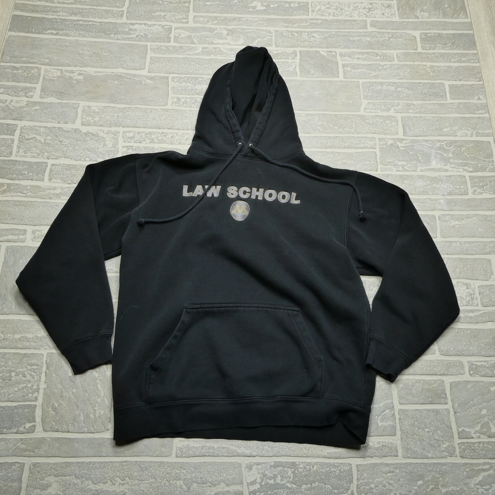 Minnesota Law School Hoodie Adult M Black Embroidered Fleece