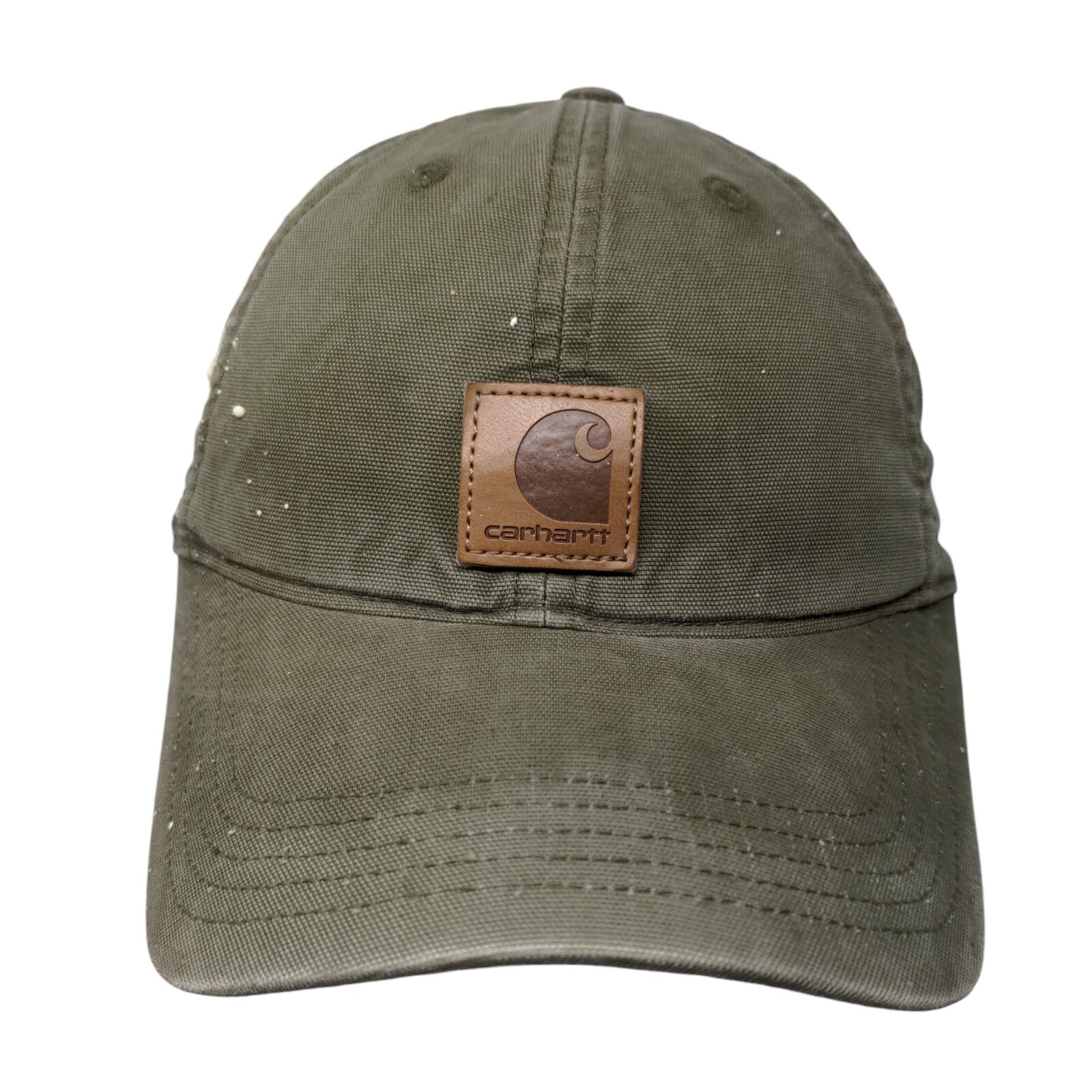 Mosaic Mountain Leather Patch Hat – Low Profile Trucker
