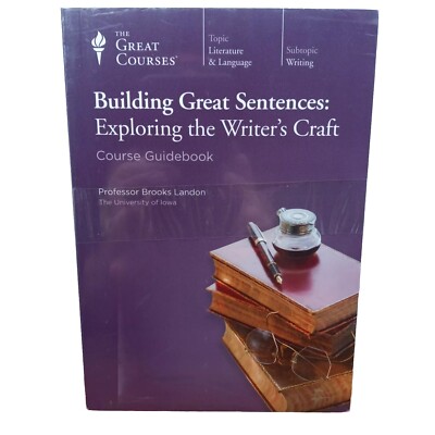 Building Great Sentences - Great Courses Writing DVD 24 Lectures & Guide Book