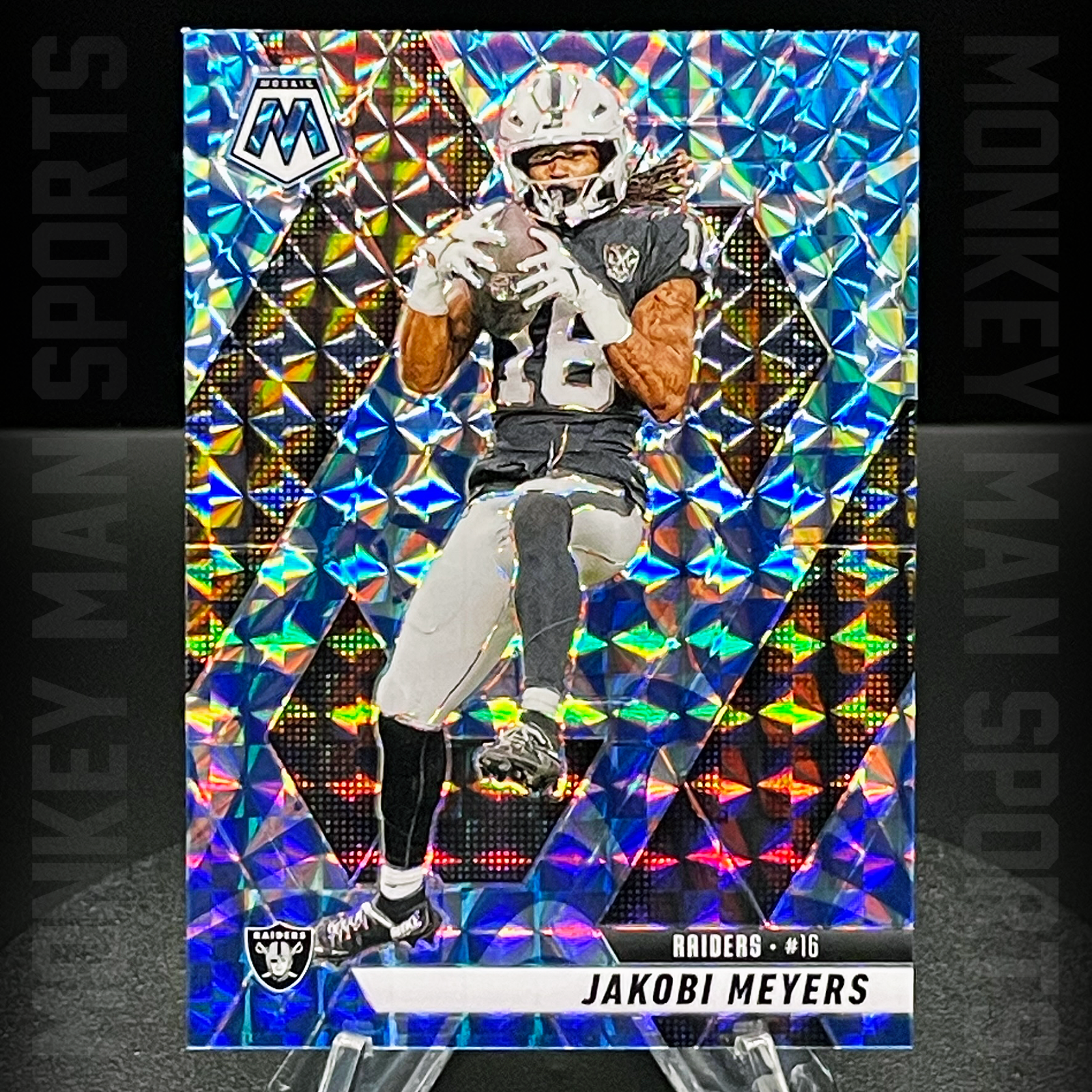 2025 Mosaic - Jakobi Meyers - #62 BLUE REACTIVE MOSAIC RAIDERS MINT