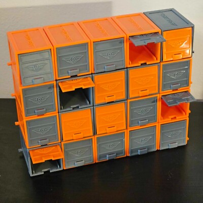 20x Storage Garages DRIVEN BATTAT pocket good for Micro Machines. Stack + Attach