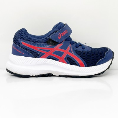 

Asics Boys Contend 7 1014A194 Синие кроссовки для бега, размер 11, Синий, Contend 7