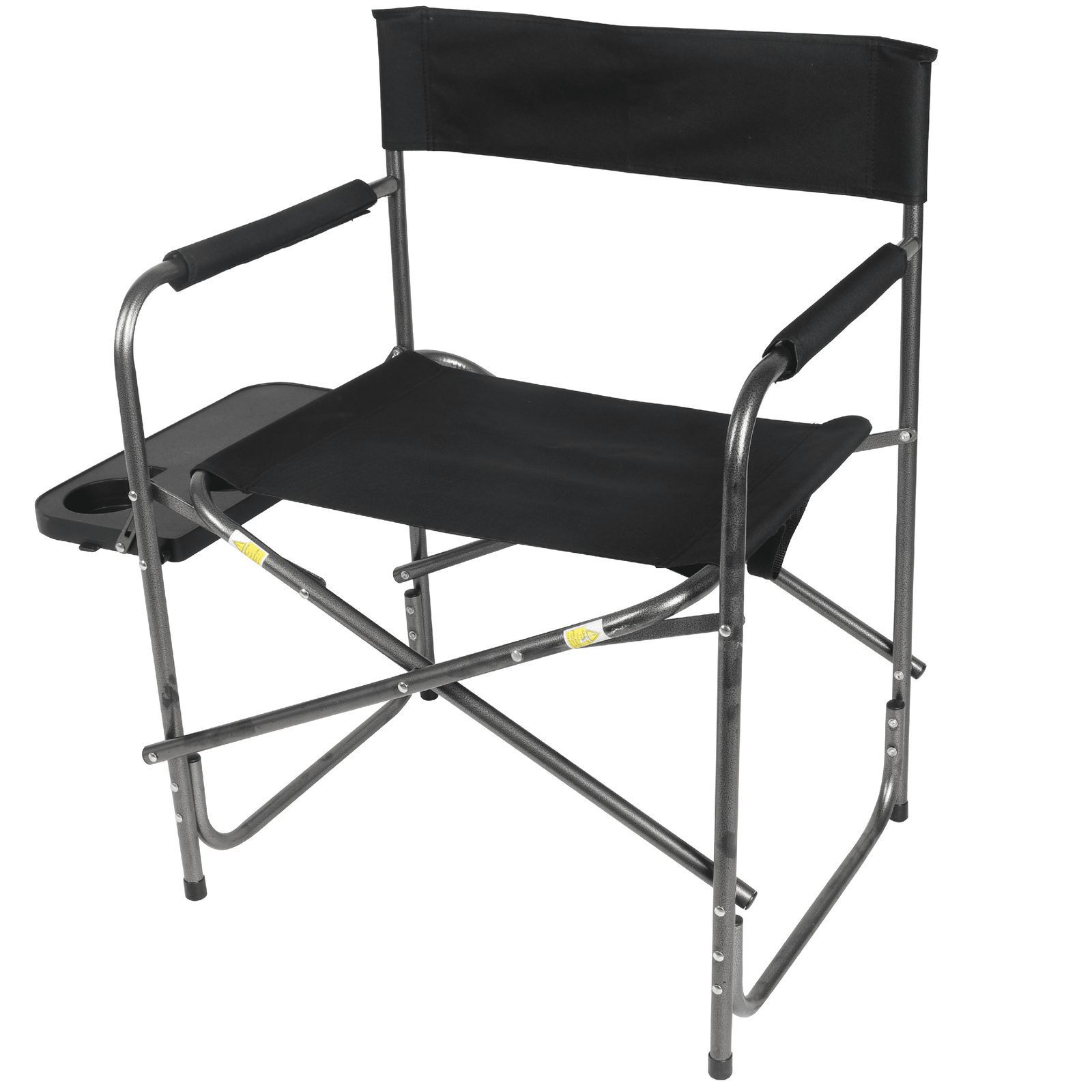 Camping Chair With Side Table, Black Us
