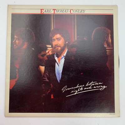 Earl Thomas Conley Somewhere Between Right and Wrong LP Record Album Vinyl