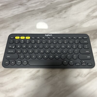 Logitech K380 Multi-Device Bluetooth Keyboard, Windows Mac Android, Grey, TESTED