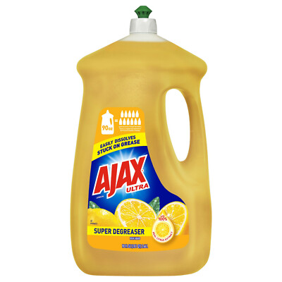 Ajax Ultra Super Degreaser Liquid Dish Soap, Lemon - 90 fluid ounce BEST PRICE