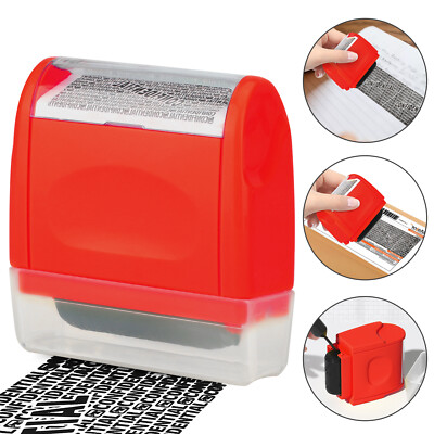 Pocket Identity Theft Protection Roller Stamp Confidential Data Security Protect