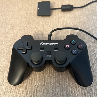Hyperkin Brave Warrior Premium Controller for Playstation 2 PS2 Black M07303-BK