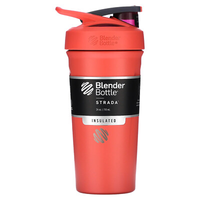 Strada, Insulated Stainless Steel, FC Coral, 24 oz (710 ml)