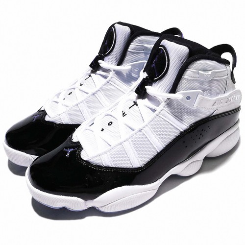 

Nike Jordan 6 Rings Лакированная кожа Concord Белые мужские баскетбольные кроссовки 322992-104, Белый, Jordan 6 Rings