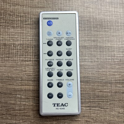 ORIGINAL Teac Audio Remote Control RC-1045 Tested