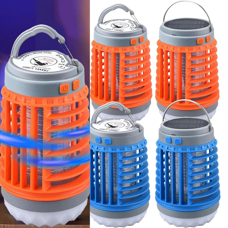 1* Solar mosquito killer lamp Type-C charging portable home indoors