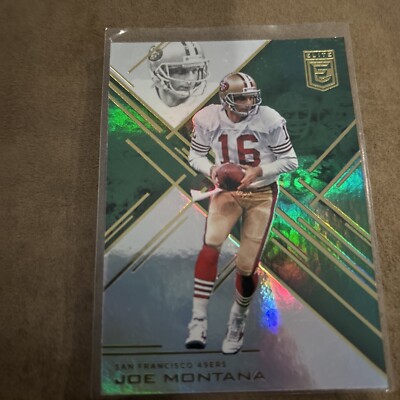 2016 Elite Green Joe Montana #38