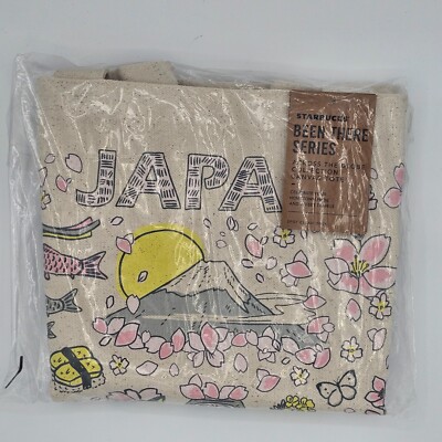 STARBUCKS Japan ''Been There Series'' 2024 Spring SAKURA Cherry Blossom Tote Bag