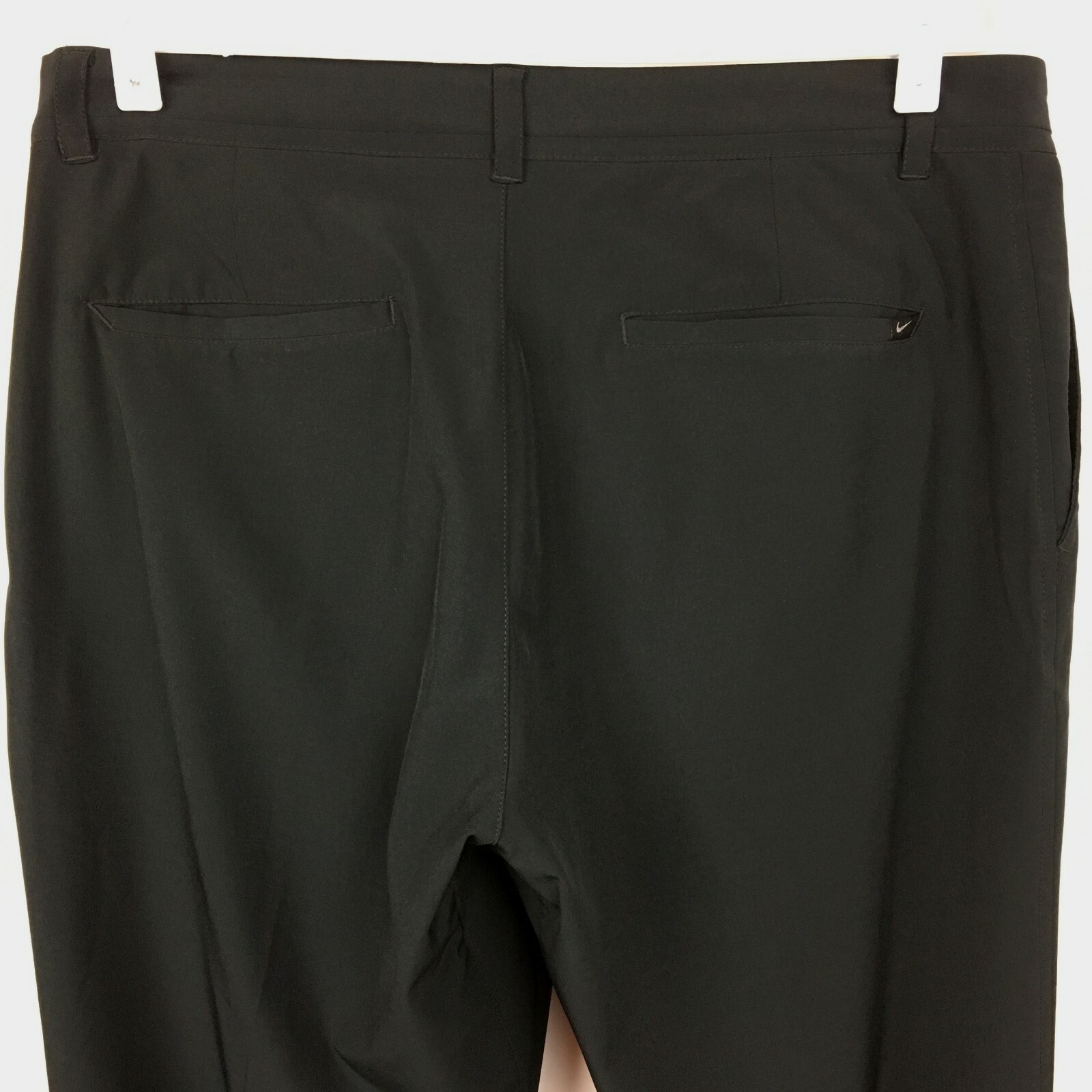 NIKE GOLF 34X32 DRI-FIT Pants Men's Standard Fit Solid Black Stretch Performance