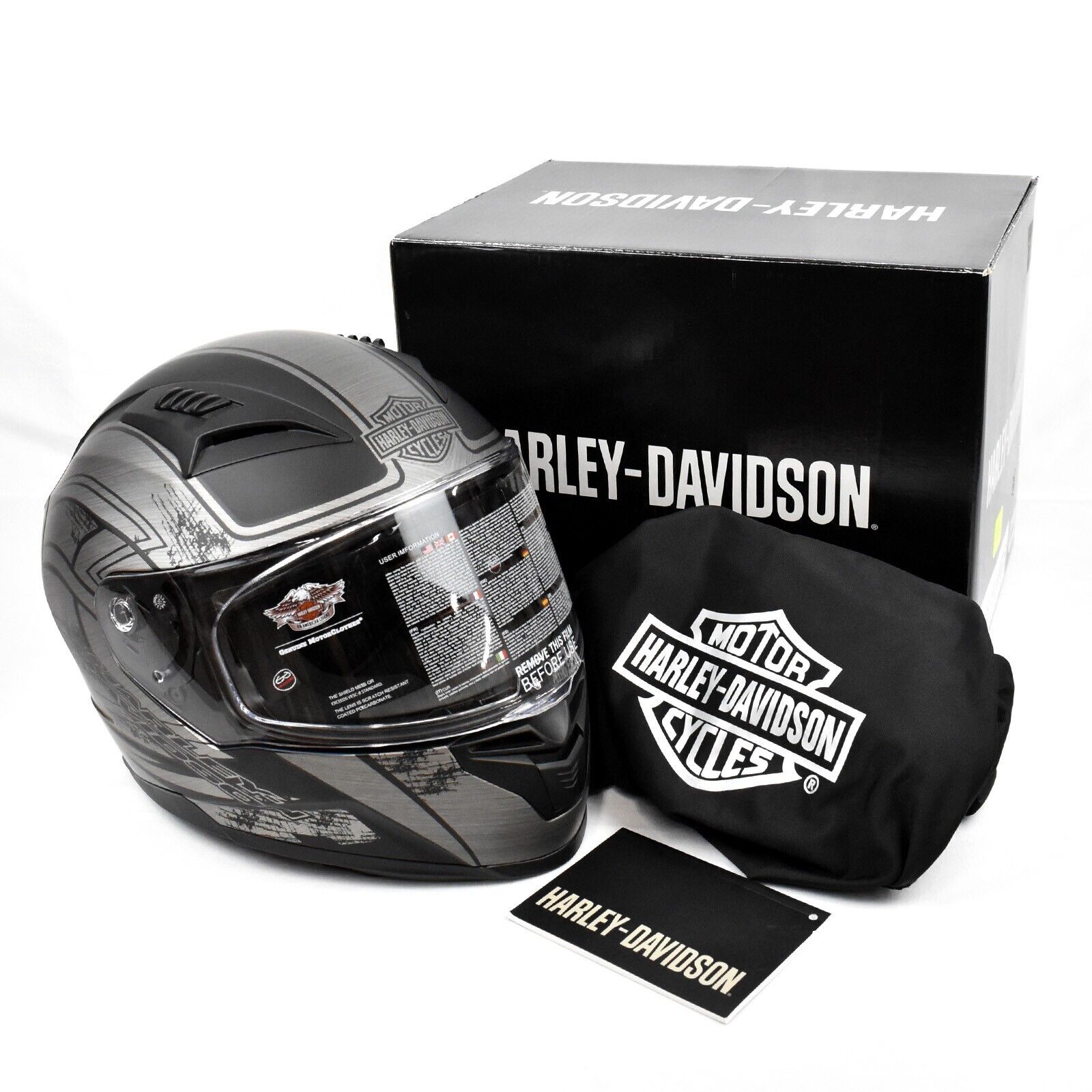 Harley-Davidson Men's Helmet Metallic Full Face Sun Shield Harley-Davidson Men's Helmet Metallic Full Face Sun Shield