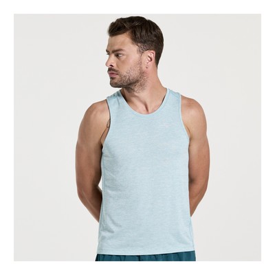 

Мужская одежда Saucony с секундомером Singlet Rainfall Heather