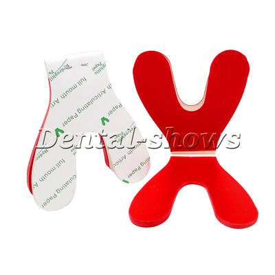 Dental Full Mouth Articulating Paper Horseshoe Double Side Red/Blue 2Books/Pack