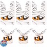 Semato 50 Pcs Halloween Treat Bags, Halloween Goodie Bags White Trick or Treat Gift Plastic Bulk Candy Bag for Kids Party Favors
