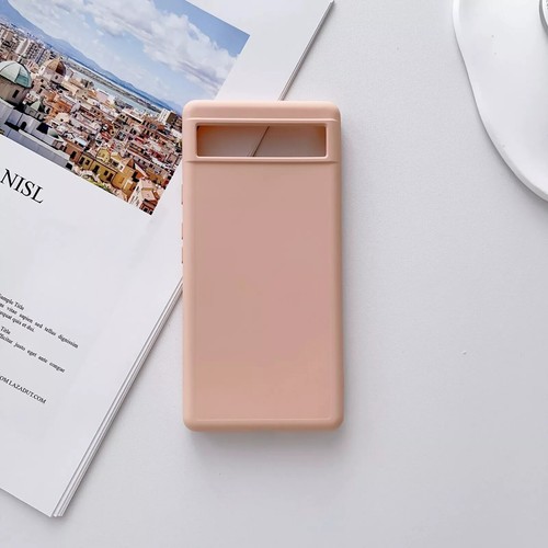 Liquid Silicone Soft Phone Case Screen Protector For Google Pixel 9 8 7A 6A 5