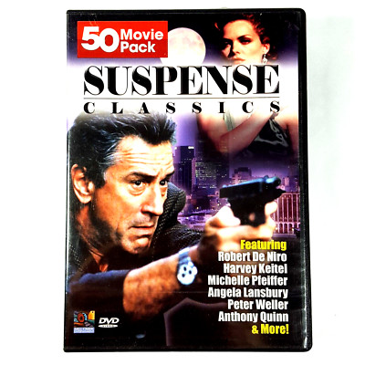 Suspense Classics 12 DVDs 50 Movies DeNero Pfeiffer Rooney Pesci 50 Movies NEW