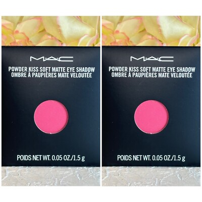 2x MAC Pro Palette Refill Pan Powder Kiss Eye Shadow -Fall In Love- FS NIB Free