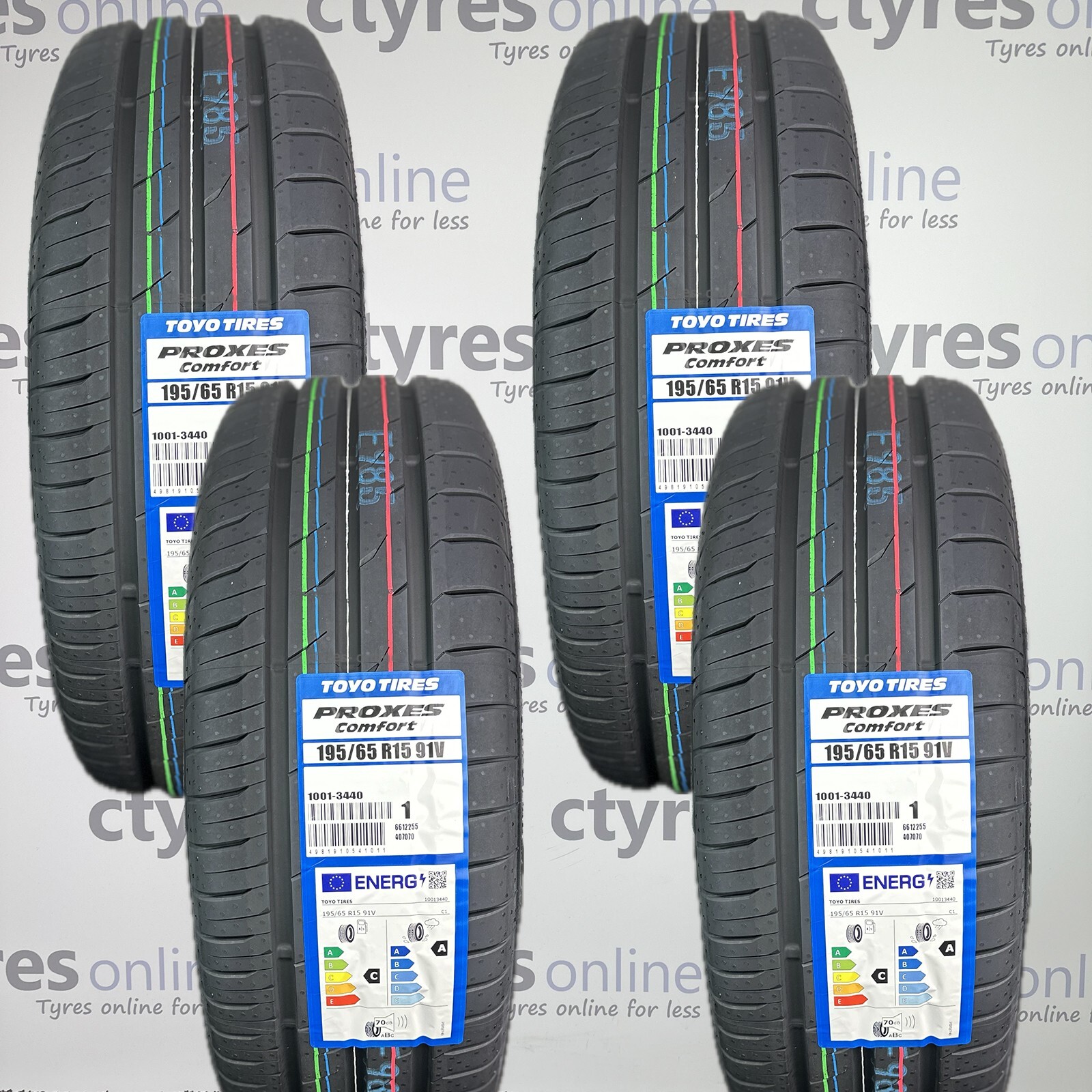 195/65R15 TOYO 4本 4X New 195 65 15 Toyo Proxes Comfort 91V 195/65R15 *C/A