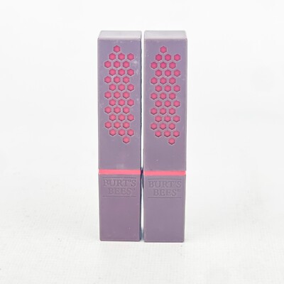 Burts Bees 100% Natural Lipstick 0.12 Oz 521 Ruby Ripple Lot Of 2