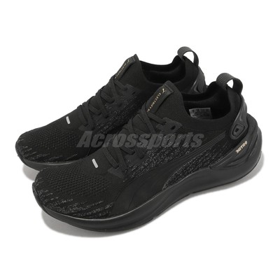Puma Electrify Nitro 3 Knit Wns Black Strong Gray Women Running Shoes 379085-01