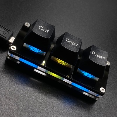 Btxetuel Mini 3 Keys Cut Copy Paste Keyboard Ctrl X C V Shortcut One Hand No.71
