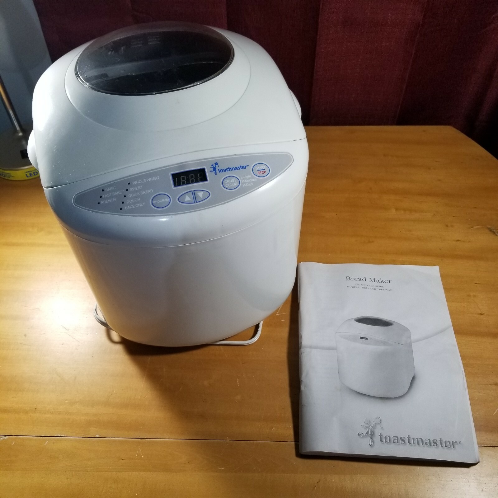 toastmaster bread machine model tbr15
