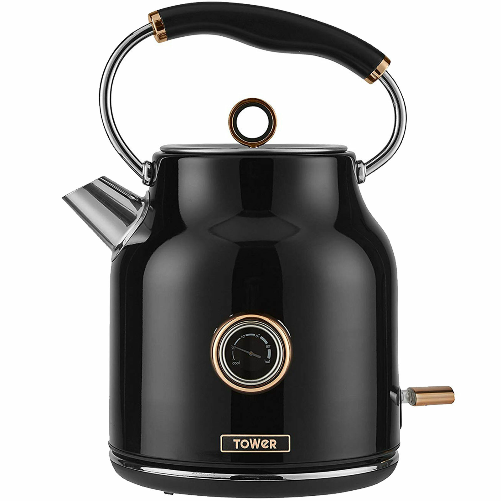 Tower T10020 Black Rose Gold 1 7l Rapid Boil Quiet Kettle Stainless Steel 3kw 5056032924888 Ebay