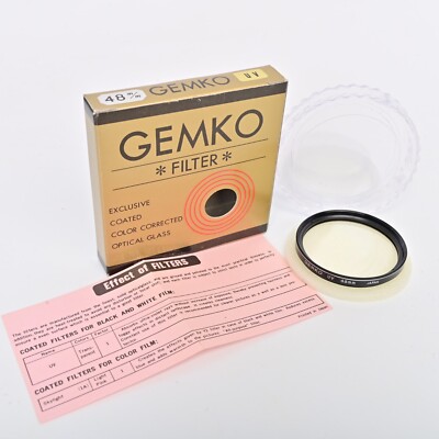48mm UV Filter - Ultraviolet Haze Filter For Clear Lens Protector- W/ Case