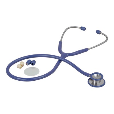 Veridian Pinnacale Series Stainless Steel Stethoscope, Blue (Sold as CS/50)