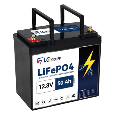 12V 50Ah 100Ah 200Ah LiFePO4 Battery With 100A BMS for Marine RV Solar System