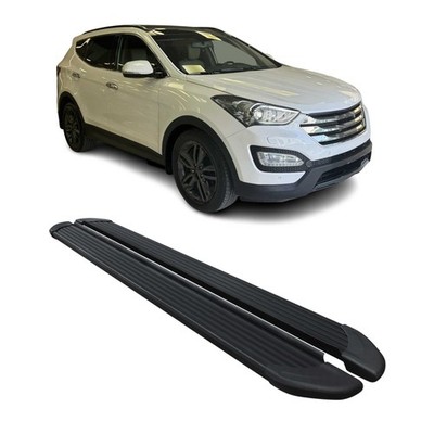 Running Boards Side Step Nerf Bars for Hyundai Santa Fe 2013-2018 Black 2Pcs